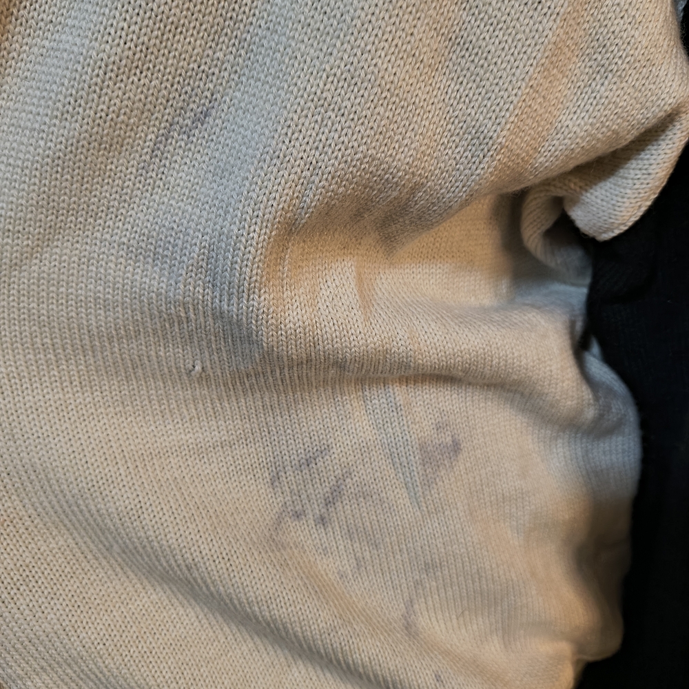 Harley-Davidson Cream and Black Half-Zip Pullover Sweater - Picture 8 of 10